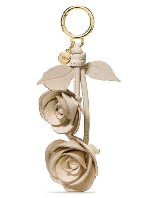 Kate Spade Metallic Charming Crinkle Patent Leather Key Fob