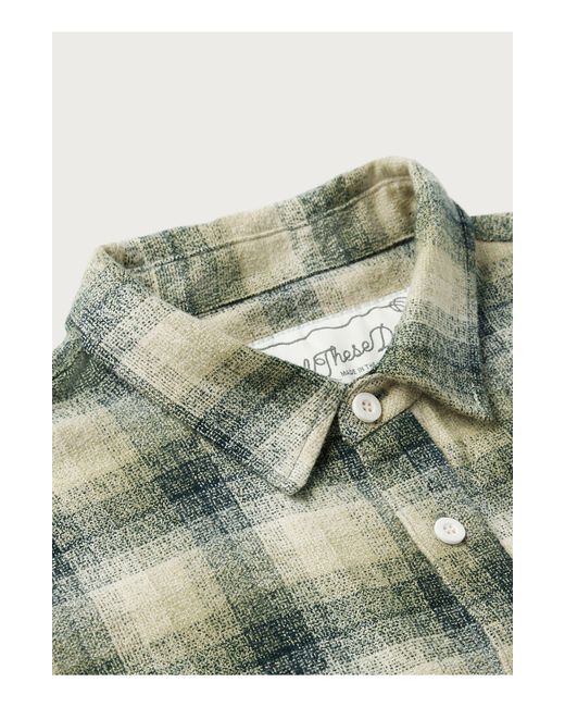 One Of These Days Gray San Marcos Plaid Flannel Button-up Shirt for men