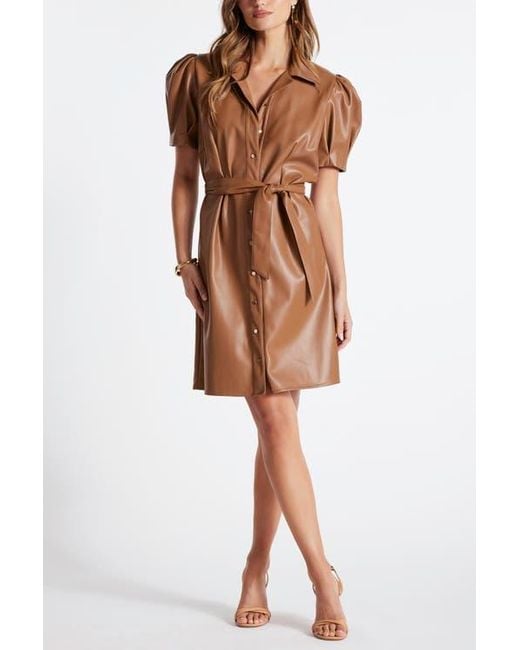 Bishop + Young Clea Leather Dress in Black | Lyst