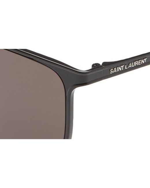 Saint Laurent Brown 56mm Cat Eye Sunglasses