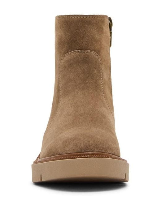 Blondo Brown Motion Wedge Bootie