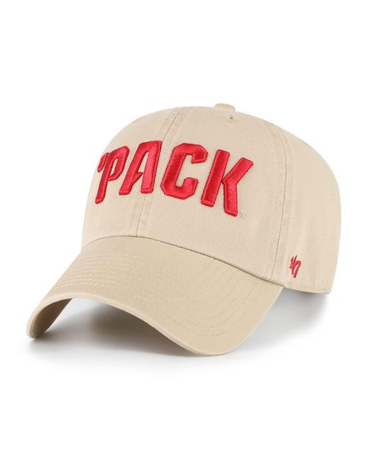 '47 Red Nc State Wolfpack Clean Up Adjustable Hat for men