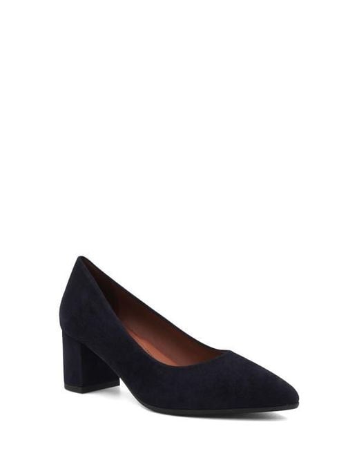 Aquatalia Blue Kari Weatherproof Pointed Toe Pump