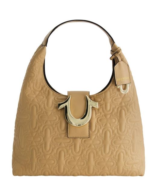 True Religion Brown Quilted Horseshoe Medium Hobo
