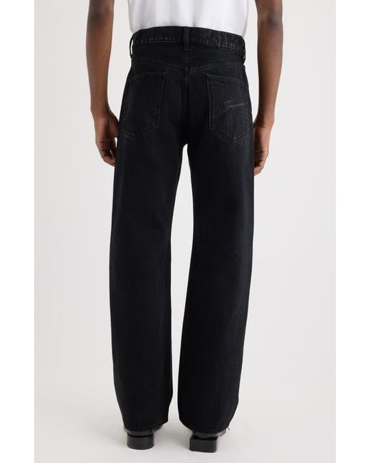 Jacquemus Black Le De-Nîmes Droit Straight Leg Jeans for men
