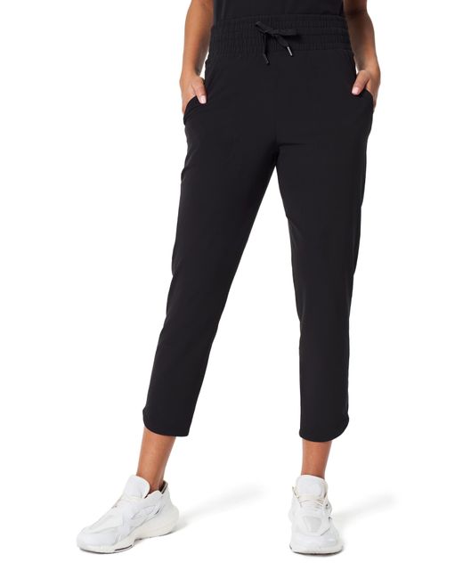 Spanx Black Spanx Out Of Office High Waist Crop Tapered Pants