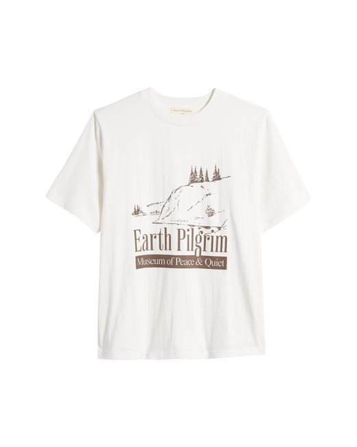 Museum of Peace & Quiet White Earth Pilgrim Graphic T-shirt for men
