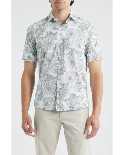 Robert Barakett Hogan Floral Short Sleeve Button-Up Shirt in Blue for Men | Lyst Robert Barakett Hogan Floral Short Sleeve Button-Up Shirt in Blue for Men | Lyst
