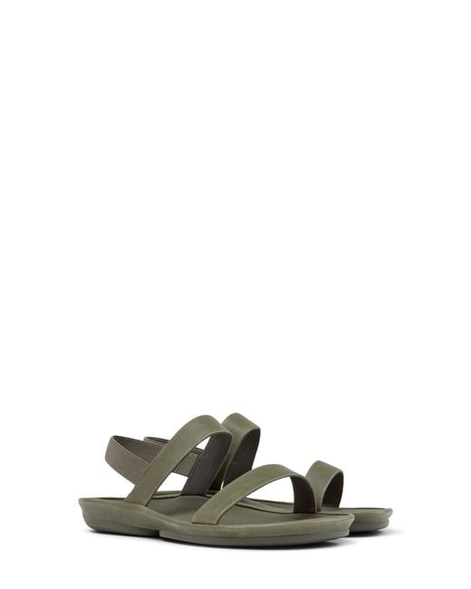 Camper Green Right Isla Slingback Sandal