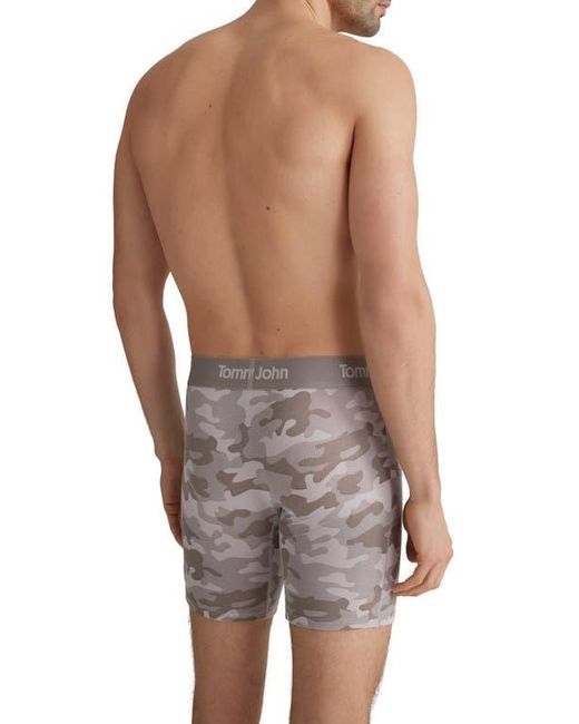 Tommy John Blue Second Skin 6-Inch Boxer Briefs for men