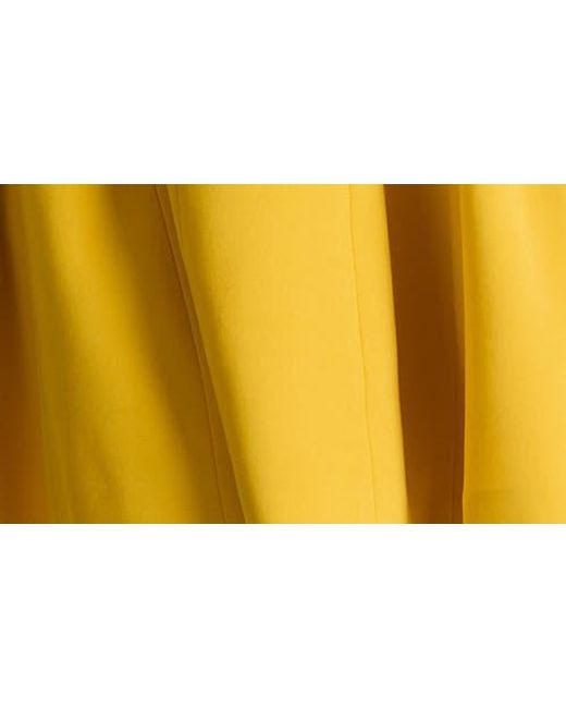 Alice + Olivia Yellow Vera Fit & Flare Minidress