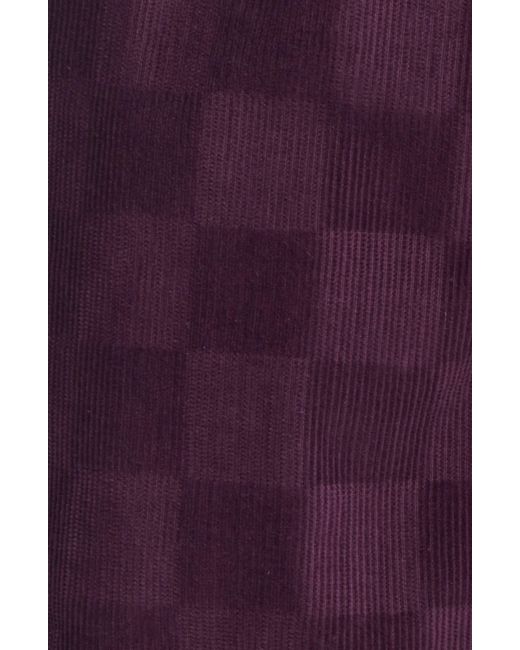 Vans Purple Range Checkerboard Cotton Corduroy Shorts for men