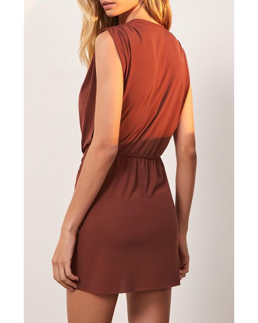 ViX Red Cindy Solid Cover-up Dress