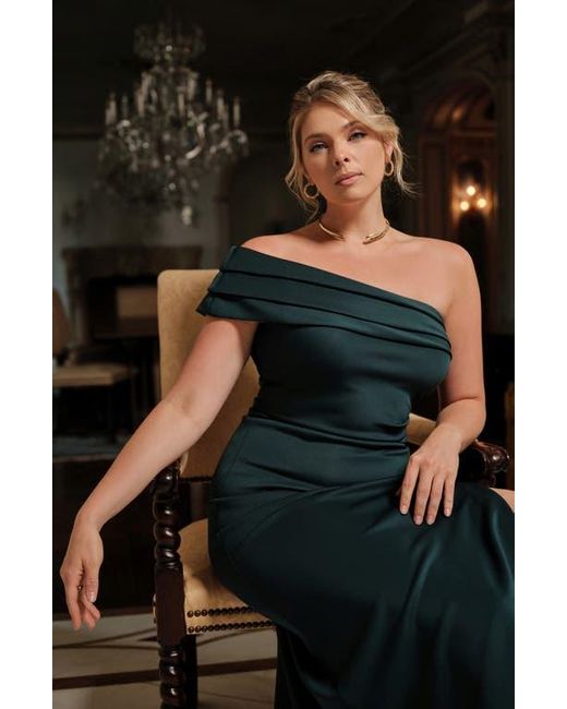 where is the green key in dress to impress Xscape Evenings One Shoulder Gown with Ruffle 6620X