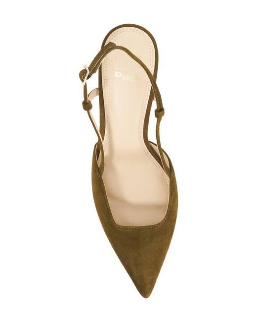Dune Metallic Composure Pointed Toe Slingback Pump