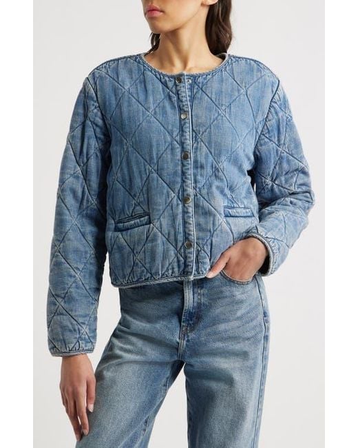 Rails Blue Ency Quilted Denim Jacket
