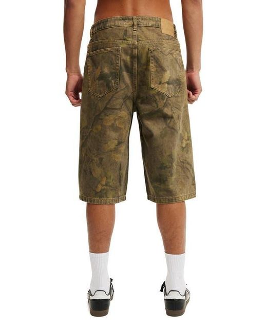 Cotton On Green Super Baggy Jort for men