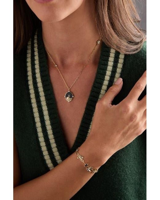 ALEX AND ANI White Harry Potter Hogwarts Pendant Necklace