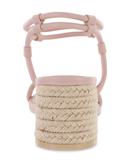 MIA Pink Ione Ankle Strap Espadrille Sandal