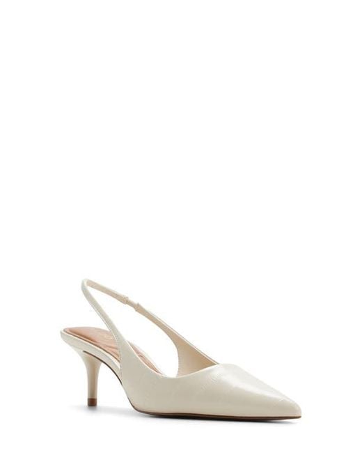 ALDO White Calantha Singback Pump