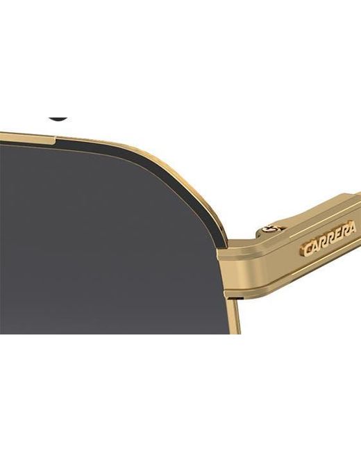 Carrera Blue 62mm Oversize Navigator Sunglasses for men