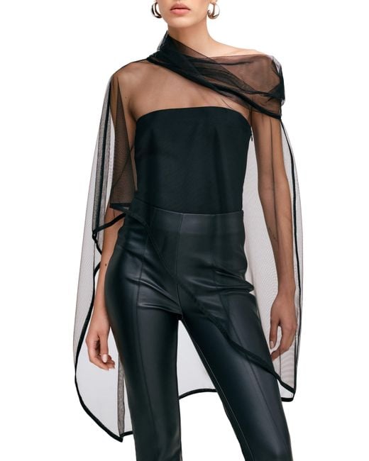 MARCELLA Black Straiton Mesh Wrap