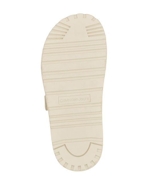 Calvin Klein White Donnie Slide Sandal