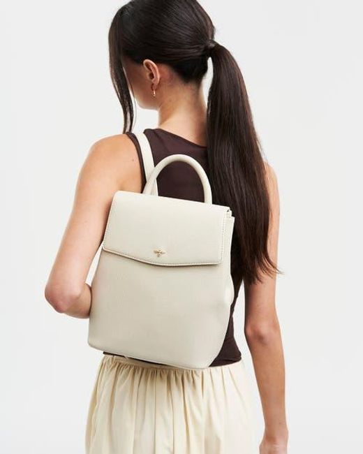 Fable England White Laura Small Backpack