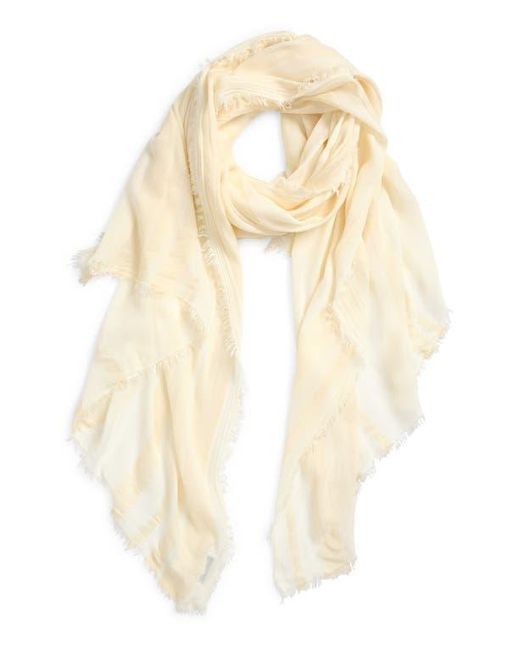 Nordstrom Natural Sheer Stripe Pareo Wrap