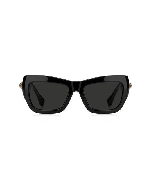 Etro Black 56Mm Rectangular Sunglasses