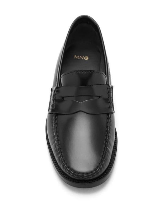 Mango Black Penny Loafer
