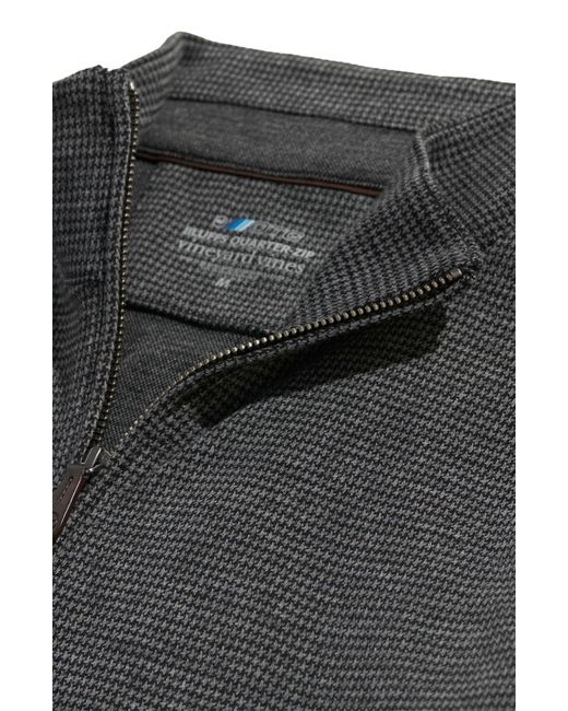 Vineyard Vines Bluffs Performance Quarter zip Pullover in Gray for