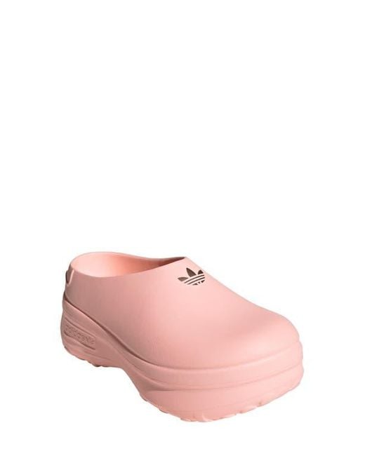 adidas Women's Pink Adifom Stan Smith Platform Mule