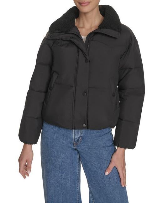 Levi's Black Western Crop Puffer Jacket