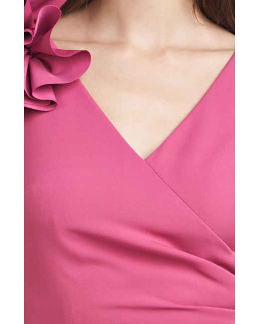 JS Collections Pink Anais Sleeveless Column Gown