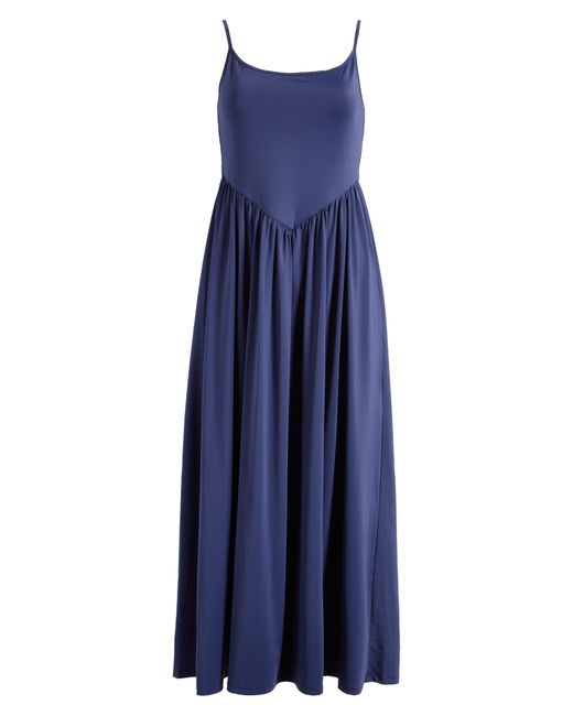 Charles Henry Blue Cami Midi Dress
