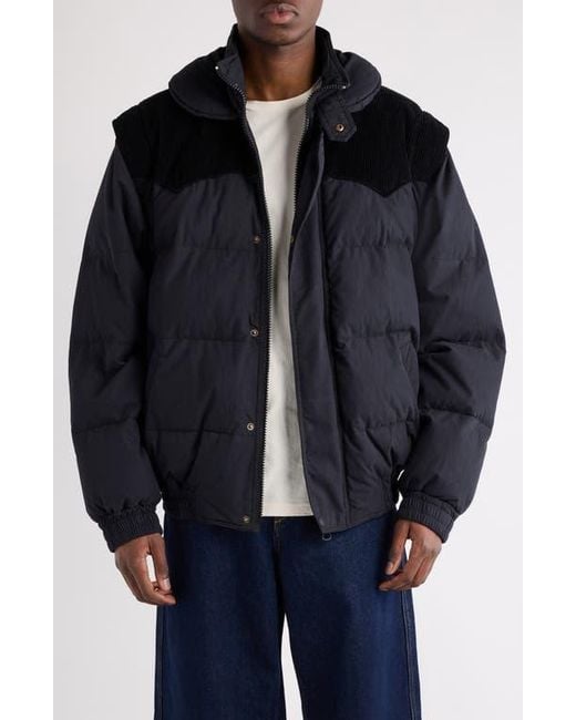 Isabel Marant Black Dawson Down Convertible Jacket for men