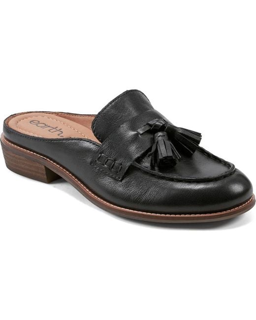 Earth Black Everett Tassle Mule