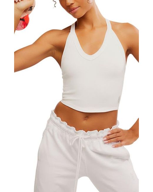 Free People Red Fp Movement All Clear Crop Racerback Tank