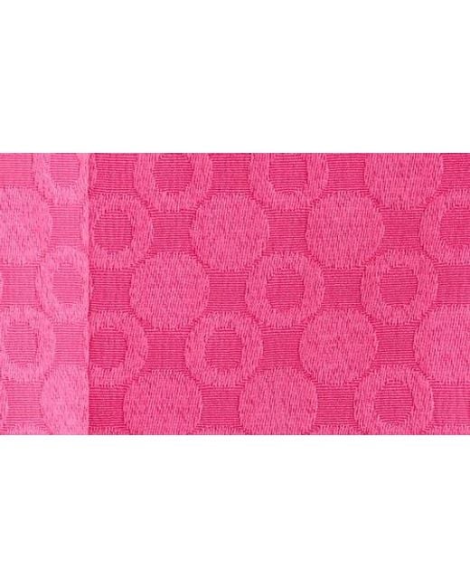 Kasper Pink Jacquard Three-Button Jacket