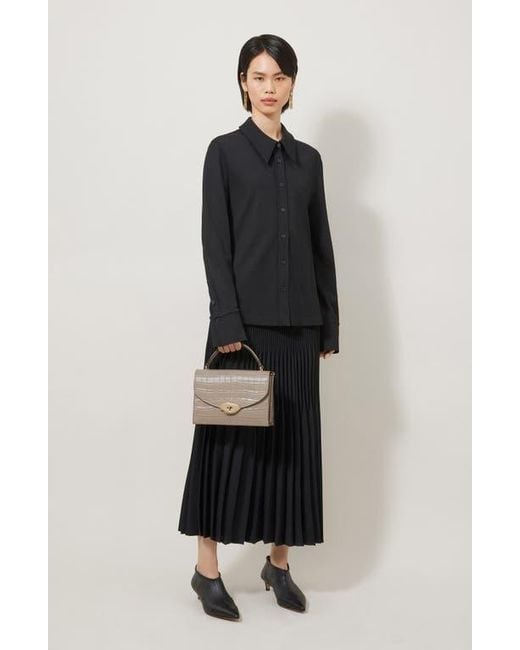 Mulberry Multicolor Lana Croc Embossed Leather Top Handle Bag