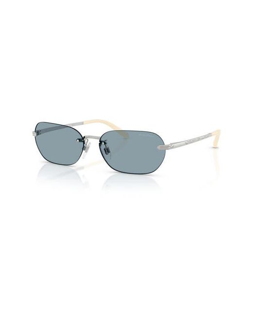 Ralph Lauren Blue 59Mm Rectangular Sunglasses