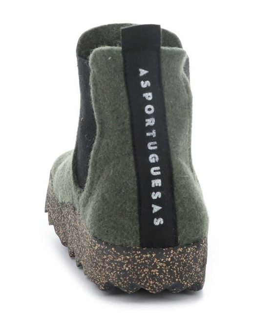 ASPORTUGUESAS Green Caia Chelsa Boot