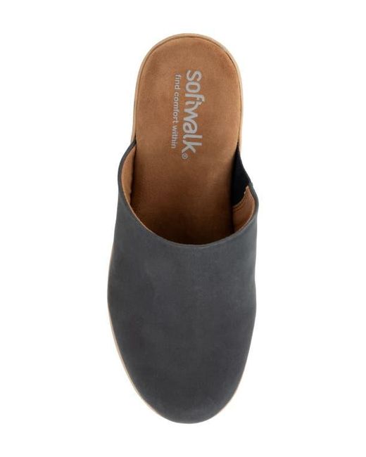 Softwalk® Gray Felida Platform Mule