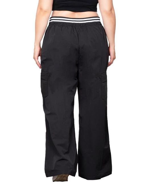 Standards & Practices Black Wide Leg Cargo Pants