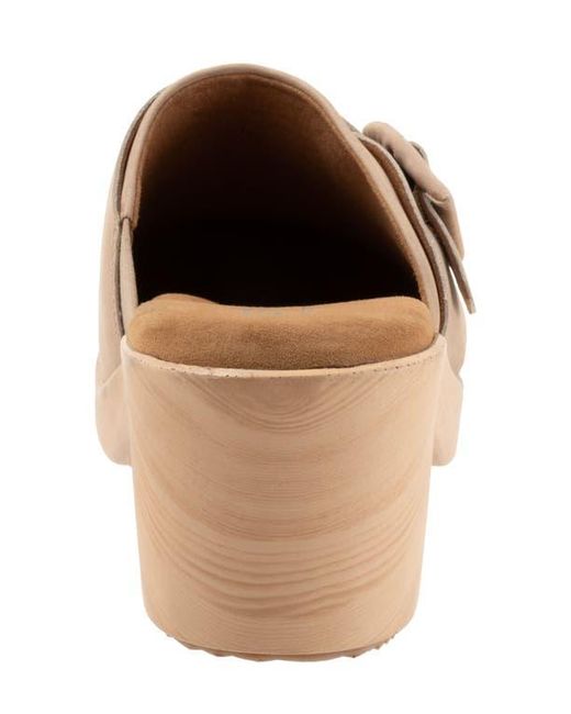 Softwalk® Brown Ferrara Platform Mule