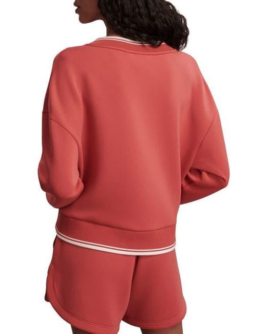 Varley Red Blithe Crop Sweatshirt