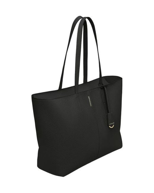 Maison De Sabre Black Large Leather Zipped Soft Tote