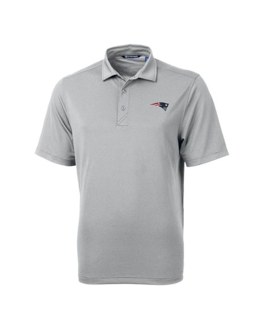 Cutter & Buck Gray New England Patriots Big & Tall Virtue Eco Pique Recycled Polo At Nordstrom for men