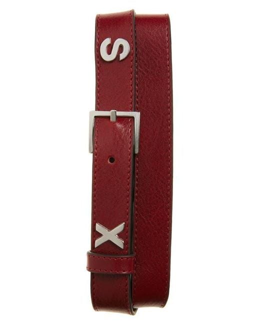 小物 Martine Rose SEX leather belt Martine Rose Sex Belt in Red for Men | Lyst